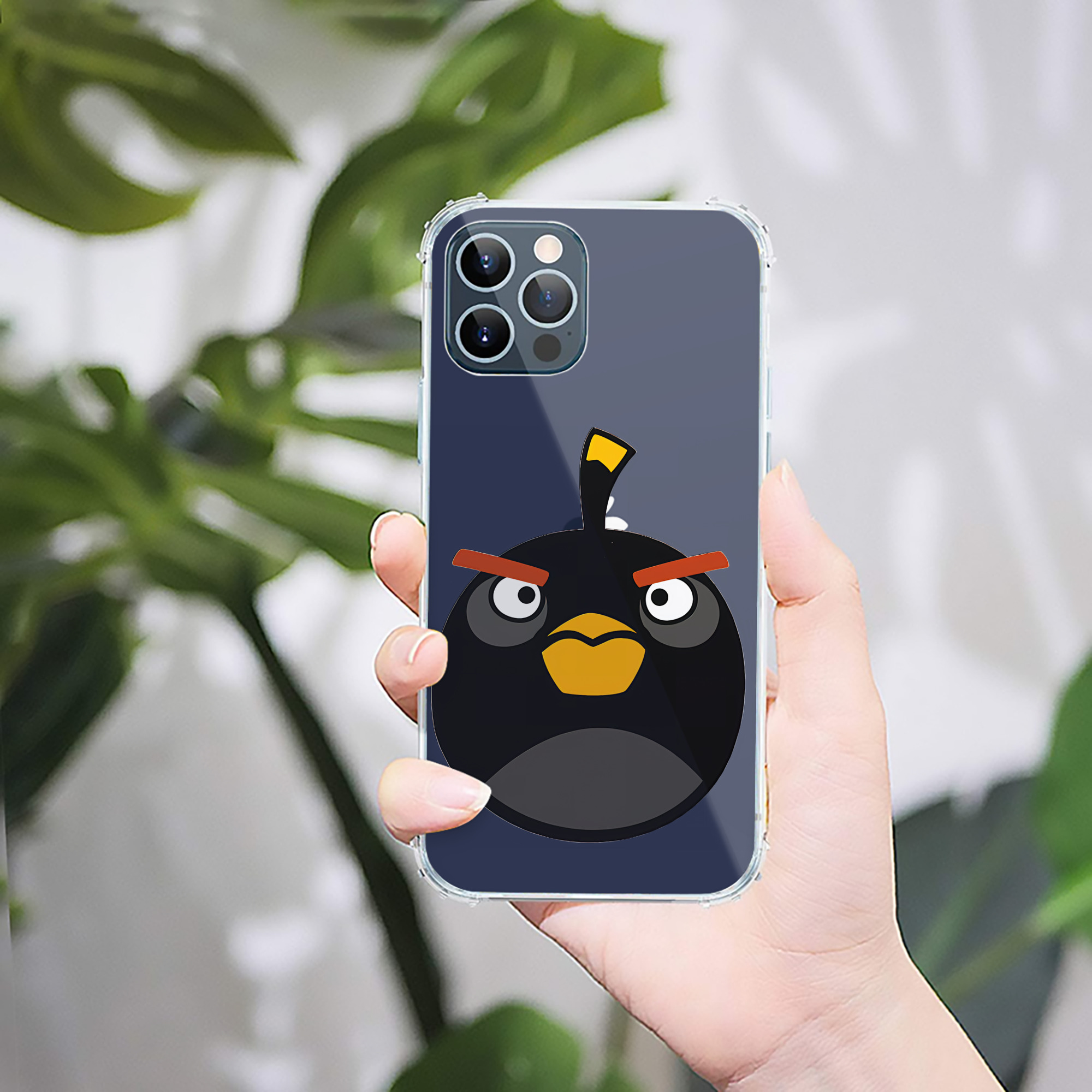 （画像用） Angry Birds アングリーバード 【iPhone 12シリーズ対応】透明スマホケース（クリアソフトケース）